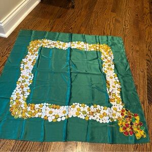 Vintage silk Chanel scarf with jewel detail